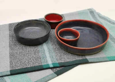 Handtuch und Keramik